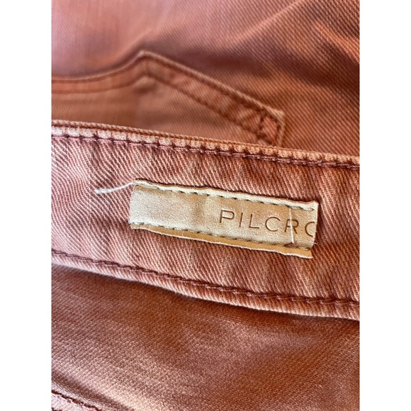 Anthropologie Pilcro The Low Rise Icon Flare Jeans 26 Women's Bronze Orange - Picture 5 of 10